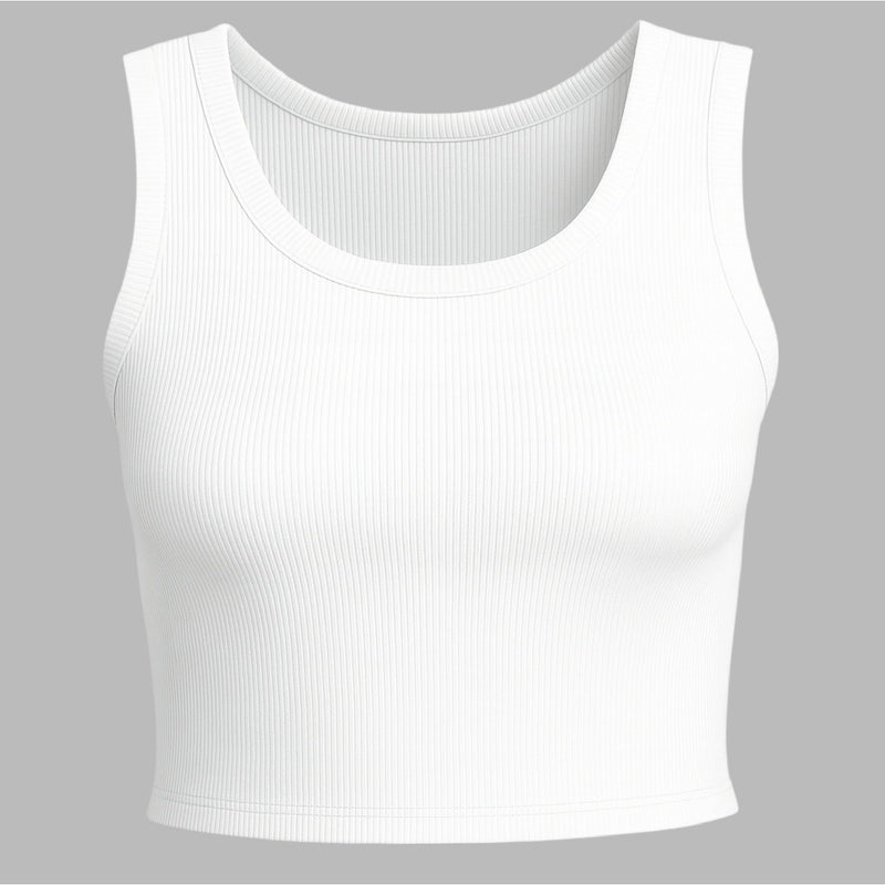 Top cropped canelado premium em 10 cores.