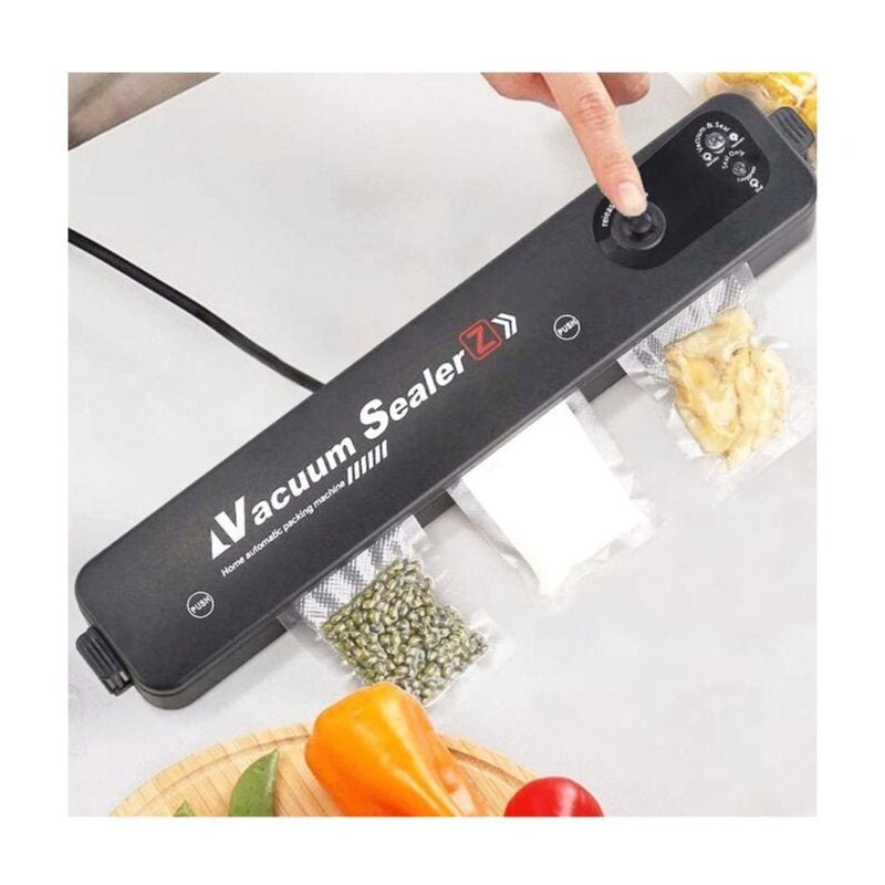 Seladora a vácuo para armazenar alimentos domésticos.