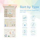 Caixa de joias de três níveis à prova de poeira com trava.