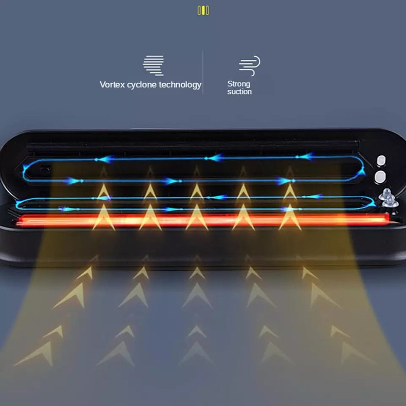 Seladora a vácuo para armazenar alimentos domésticos.