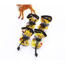 Conjunto de 4 sapatos impermeáveis para cães de pequeno porte - Proteja as patas do seu pet e mantenha-as secas.