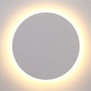Aplique de parede Eclipse - Branco e Preto, para uso interno/externo, AR55