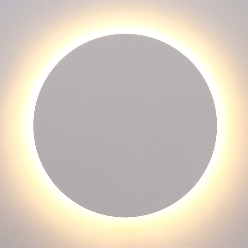 Aplique de parede Eclipse - Branco e Preto, para uso interno/externo, AR55