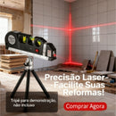 Ferramenta de nivelamento a laser multifuncional com controlador de nível a laser padrão de 2,5 metros (8 pés).