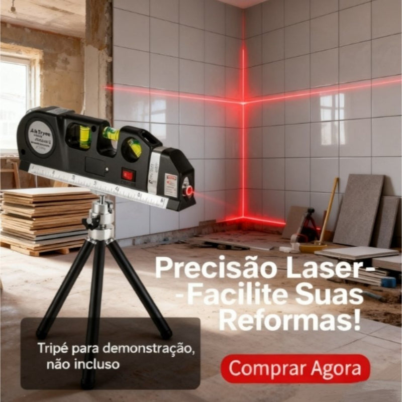 Ferramenta de nivelamento a laser multifuncional com controlador de nível a laser padrão de 2,5 metros (8 pés).