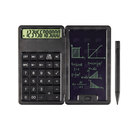 Mini calculadora de escritório com tela sensível ao toque e caneta stylus para caligrafia.