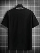 Camiseta masculina com estampa divertida da Mona Lisa.