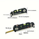 Ferramenta de nivelamento a laser multifuncional com controlador de nível a laser padrão de 2,5 metros (8 pés).