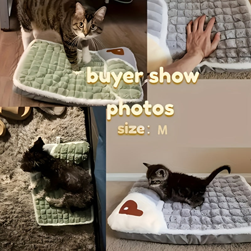 Tapete para Cães, Canil Universal para Todas as Estações, Ninho para Dormir com Tapete de Inverno Removível e Lavável.