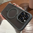 Capa de celular de luxo com suporte magnético, resistente a impactos e com carregamento sem fio.