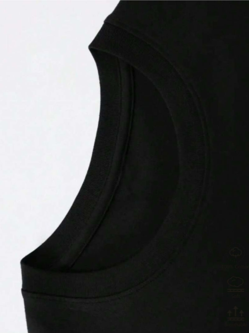 Camiseta masculina 100% algodão - Camiseta minimalista com estampa de avião e gola redonda.