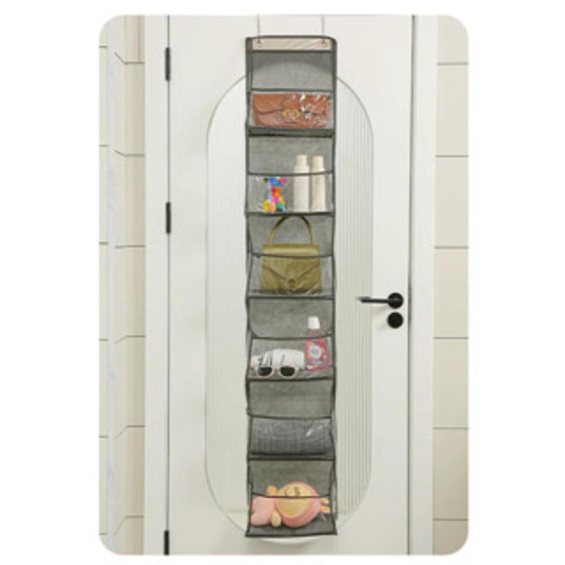 Organizador Multiuso para Cosméticos, Bolsa de Tecido para Pendurar, Suporte de Porta Multifuncional.