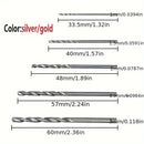 Conjunto de 100 brocas de aço rápido revestidas de titânio.