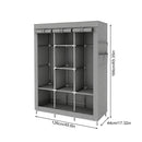 Guarda-roupa dobrável de peça única, possui alta capacidade de carga, fácil instalação.