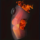 Massageador aquecido para joelho, cotovelo e ombro – 3 em 1 com vibrações ajustáveis e 5 modos de aquecimento.