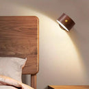 Luminária de parede sem fio com ímã, luz de leitura LED moderna, luminária dimerizável alimentada por USB