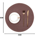 Conjunto American Game com 4 peças: Descanso de prato redondo para mesa de jantar, cozinha, sousplat (4 peças).