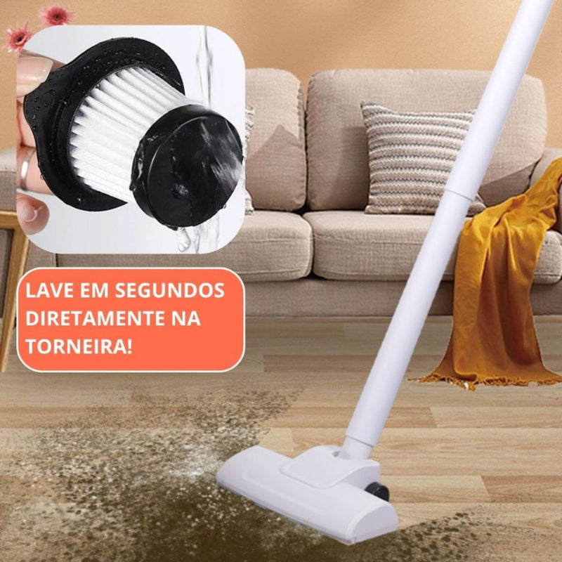 Aspirador 3 em 1, Mop pano sem fio recarregável.