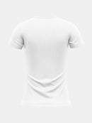 Kit com 4 camisetas femininas básicas lisas com proteção térmica contra o sol.