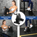 Mini bicicleta ergométrica para pernas e braços, bicicleta de exercícios de fisioterapia para idosos, equipamento de treino fitness.