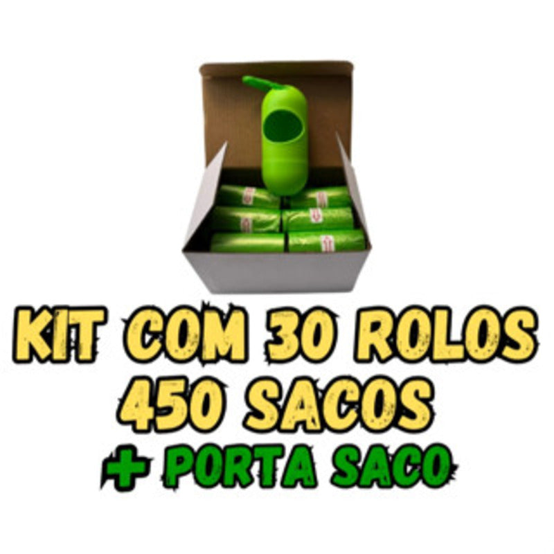 Dispensador de sacos recarregáveis para fezes de animais.