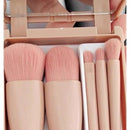 Conjunto de 5 pincéis de maquiagem com espelho super sofisticado.