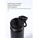 Garrafa térmica em aço inoxidável com design portátil, vedação à prova de vazamentos, 6000ml.