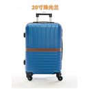 Mala de viagem, Tamanhos 17, 18, 19, 20 e 21 polegadas. Possuem protetores de canto em liga de alumínio resistentes a impactos e trava TSA. Feitas de ABS e fibra de poliéster refinada com superfície lisa.