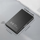 Porta-cartões de metal com blindagem eletromagnética e proteção RFID antifurto.