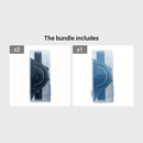 Conjunto de desenho técnico em metal com 4 peças, caixa de armazenamento, conjunto de réguas de medição para estudantes.