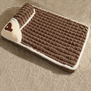 Tapete para Cães, Canil Universal para Todas as Estações, Ninho para Dormir com Tapete de Inverno Removível e Lavável.