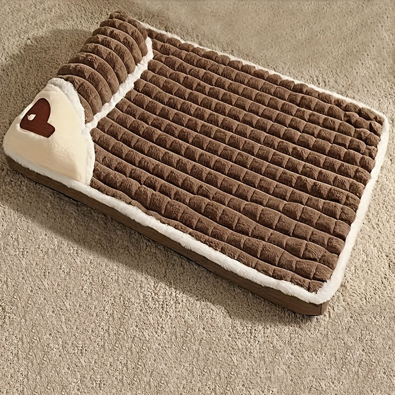 Tapete para Cães, Canil Universal para Todas as Estações, Ninho para Dormir com Tapete de Inverno Removível e Lavável.