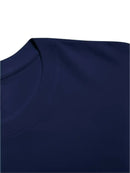 Camiseta masculina 100% algodão - Camiseta minimalista com estampa de cartas de baralho, gola redonda.