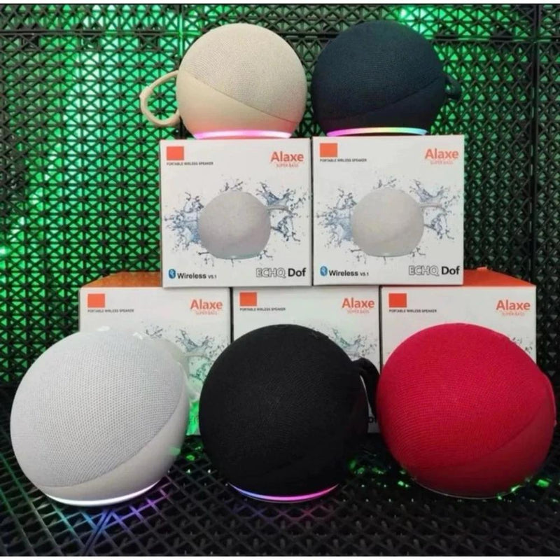 Caixa de som Bluetooth original de 5W com LED colorido, portátil, compatível com Alexa, rádio FM e USB.