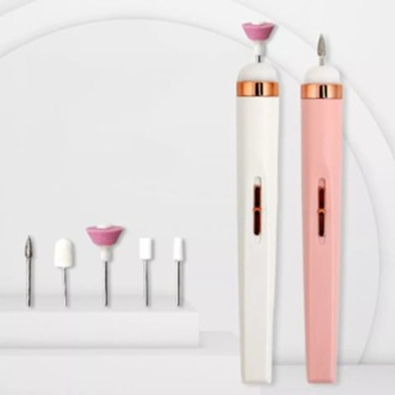 Lixadeira de unhas elétrica sem fio - Caneta artística portátil para manicure e pedicure.