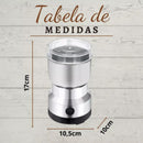 Moedor multifuncional de café e especiarias, 110V, design em aço inoxidável, 4 lâminas.