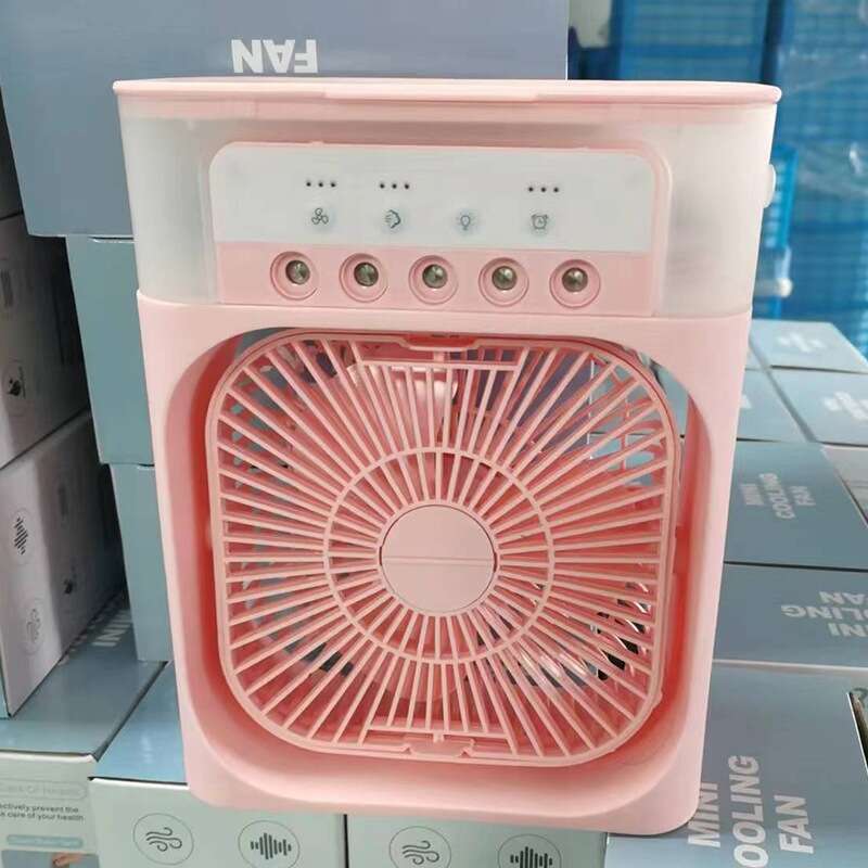 Mini ar condicionado, controlador de clima, umidificador, ventilador, portátil, USB, LED, para quarto, escritório ou mesa.