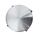 Porta-temperos giratório prateado com 12 potes.