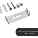 Aplique de parede Eclipse - Branco e Preto, para uso interno/externo, AR55