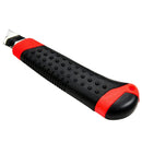 Kit Estilete + 3 Lâminas 18Mm Emborrachado Profissional Alta Durabilidade com Trava.