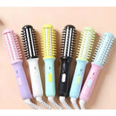 Escova modeladora e chapinha portátil bivolt 2 em 1, prática e eficiente.