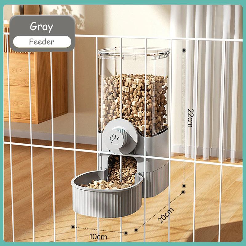 Bebedouro automático suspenso de 1200ml para cães e gatos.