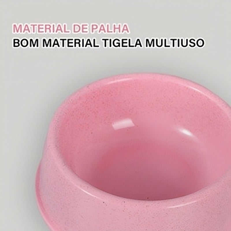 Recipiente para ração de animais de estimação.