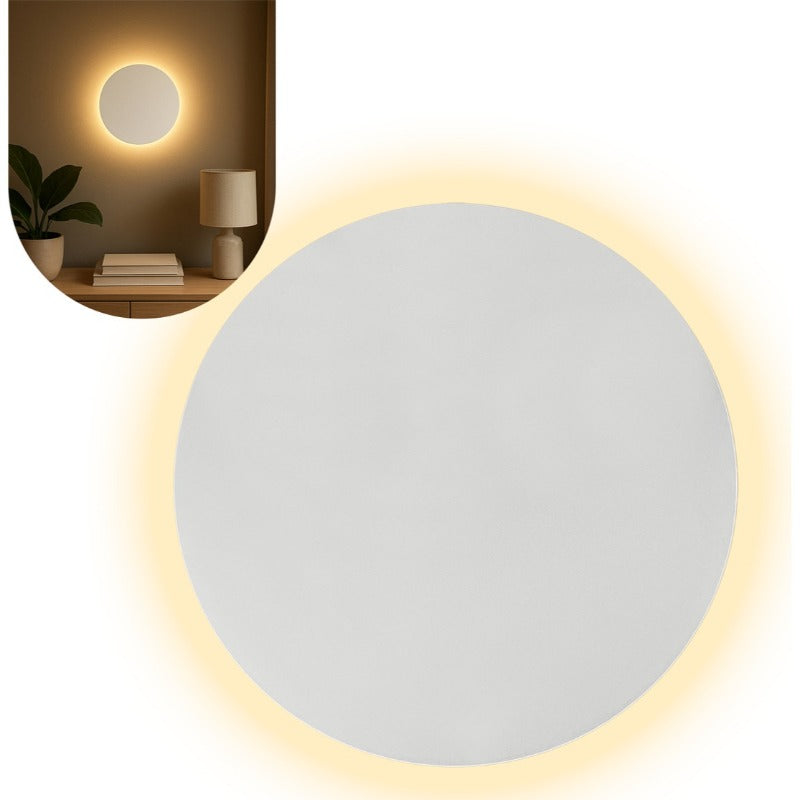 Aplique de parede Eclipse - Branco e Preto, para uso interno/externo, AR55