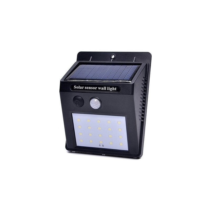 Lanterna solar com 30 LEDs - Sensor de movimento e ativação automática no escuro, fácil instalação.