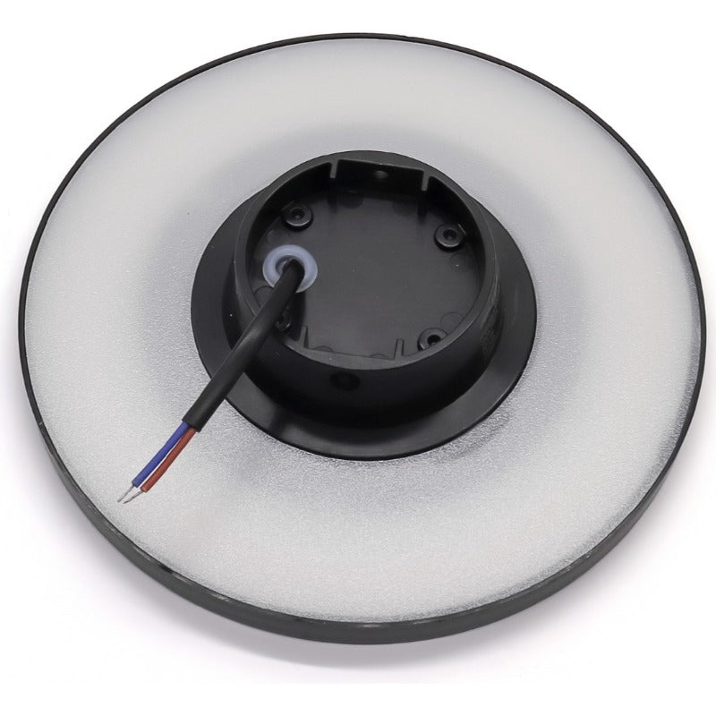 Aplique de parede Eclipse - Branco e Preto, para uso interno/externo, AR55