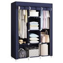 Guarda-roupa dobrável de peça única, possui alta capacidade de carga, fácil instalação.