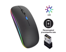 Mouse Wireless Recarregável Led Rgb 2.4 Ghz Sem Fio.